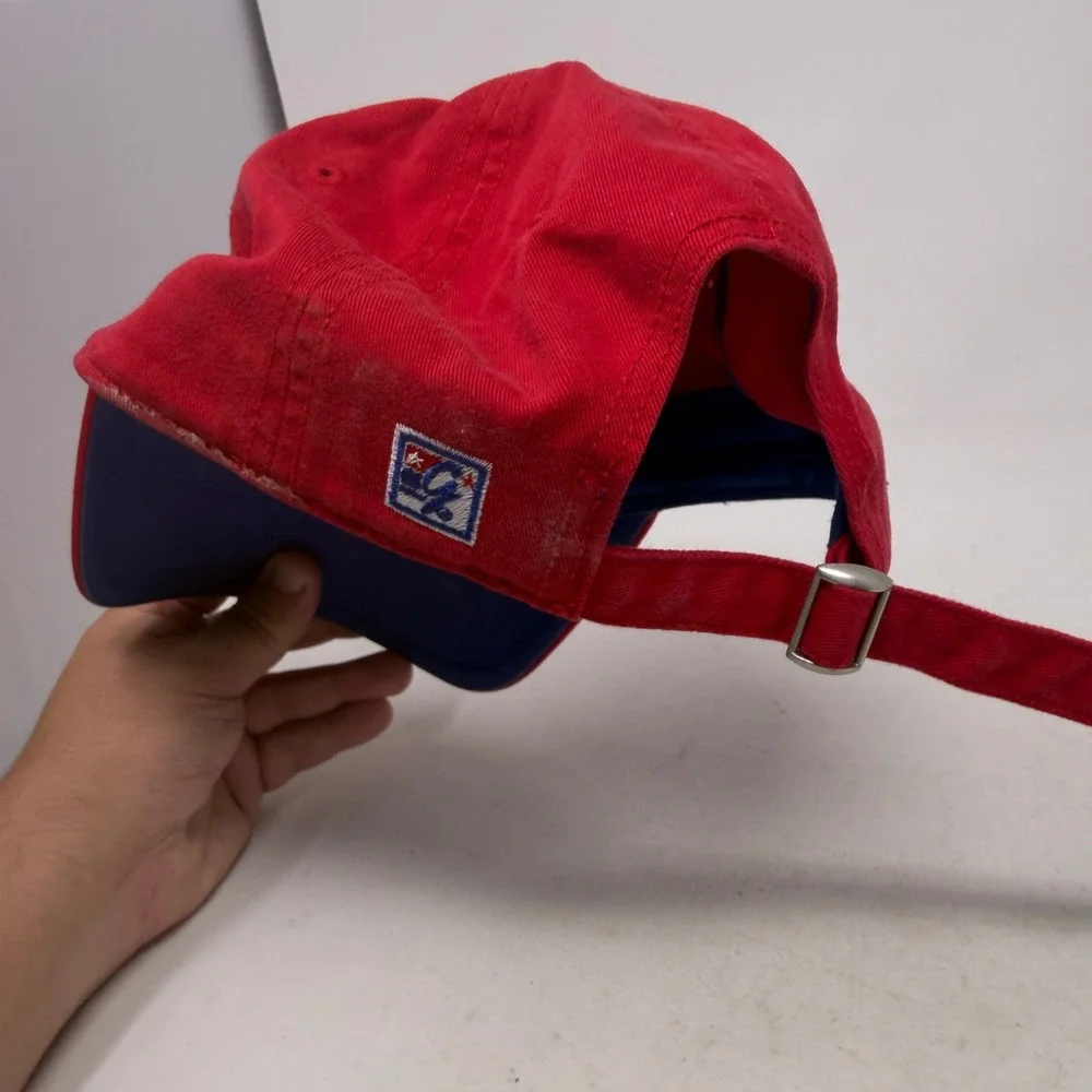 Kansas Hat Mens OSFM Red NCAA Basketball The Game EUC